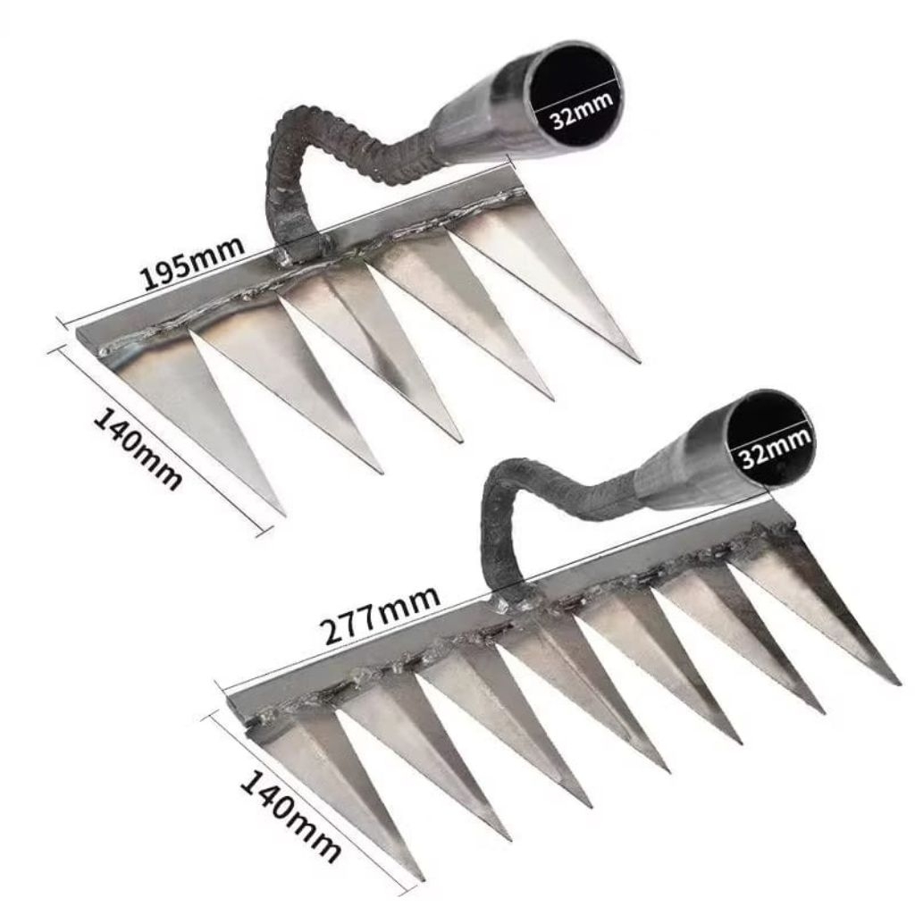 Garpu Cakar Rumput Baja Tajam – Alat Penggembur Tanah & Pengangkat Akar Gulma