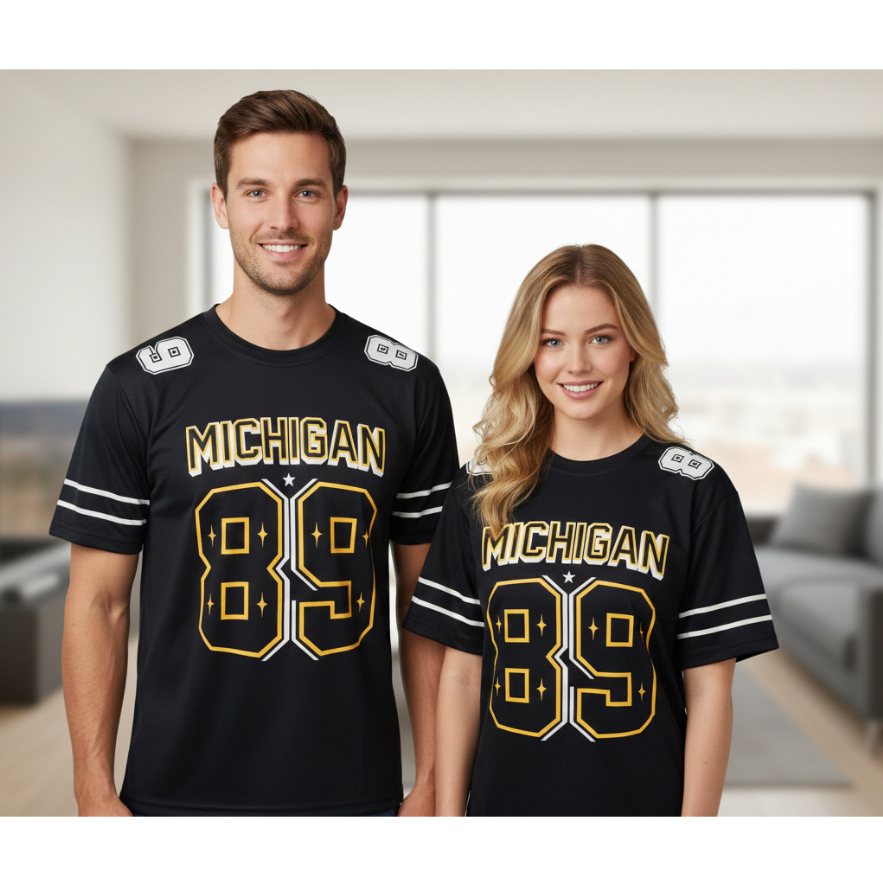 CHLstore Kaos Jersey American football sport "Michigan 89"