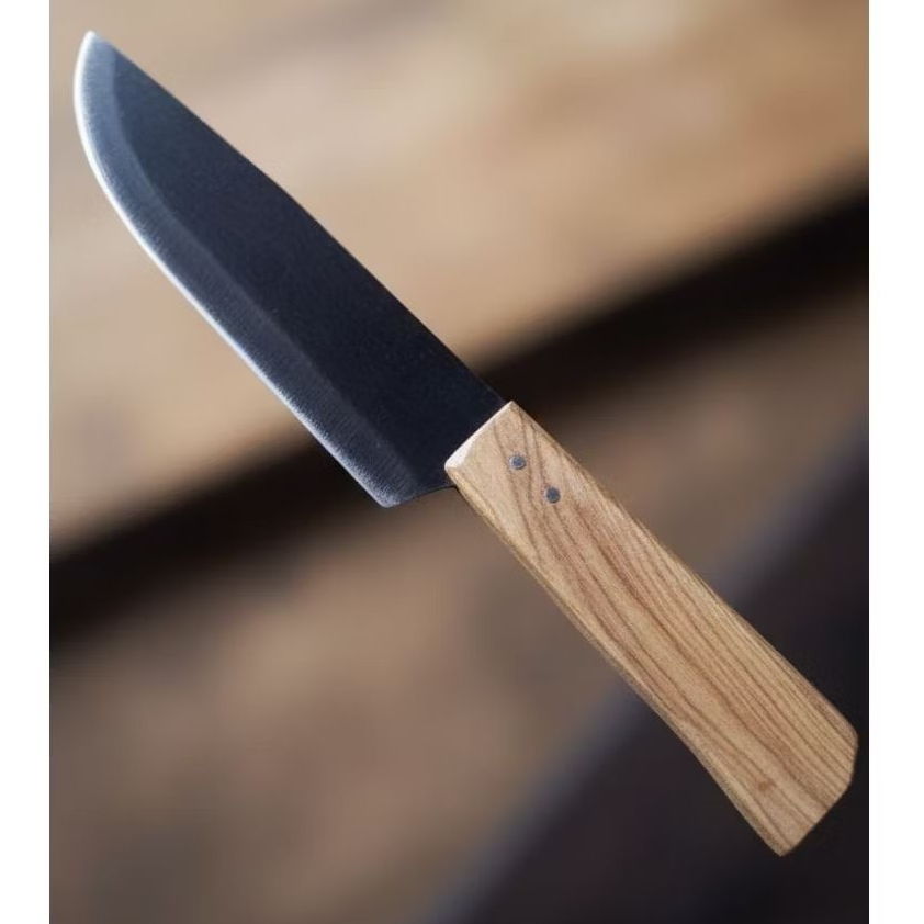 Pisau Dapur baja Serbaguna – Gagang Kayu Kuat, Bilah Tajam