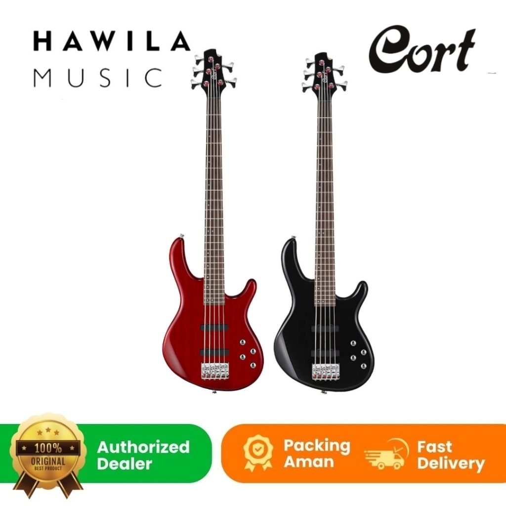 Gitar Bass Aktif 5 senar Cort Action Plus V 5 Bass Cort Ori