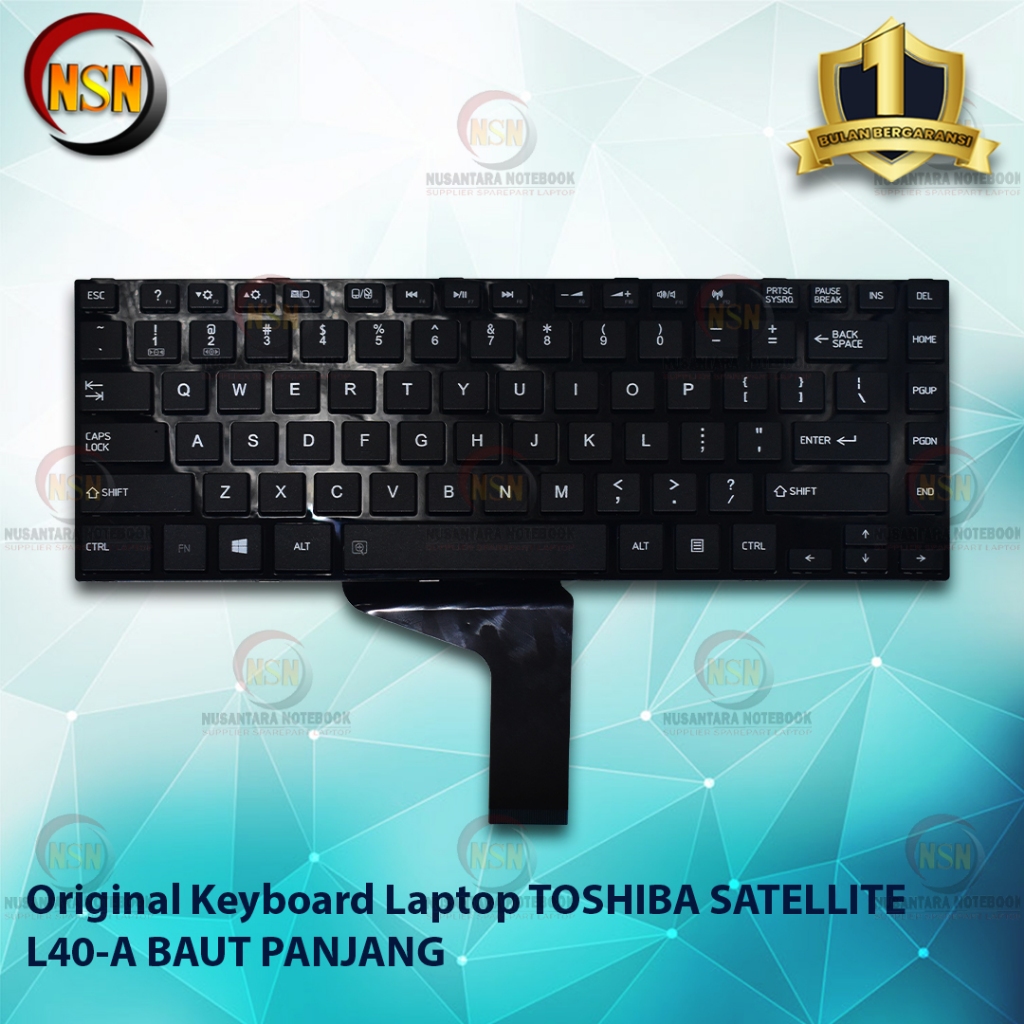 Keyboard Laptop Toshiba L40a C40a Baut Panjang
