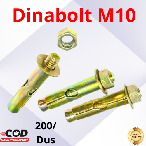 Dinabolt Kanopi Baja Ringan Skrul U Kanal M10 x 50