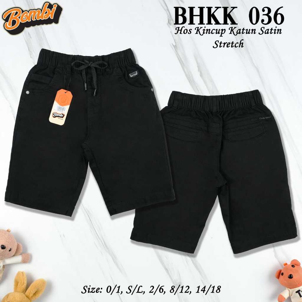 Celana Pendek Anak BOMBI Original BHKK Khusus Hitam || BMB030