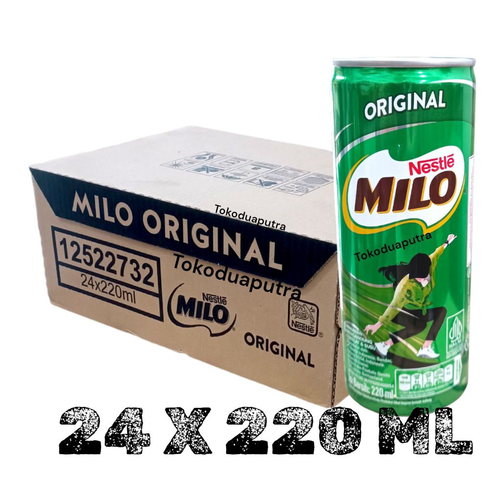 Milo Kaleng Original 220 Ml X 24 kaleng / Milo activ Go Kaleng / Milo susu coklat kaleng
