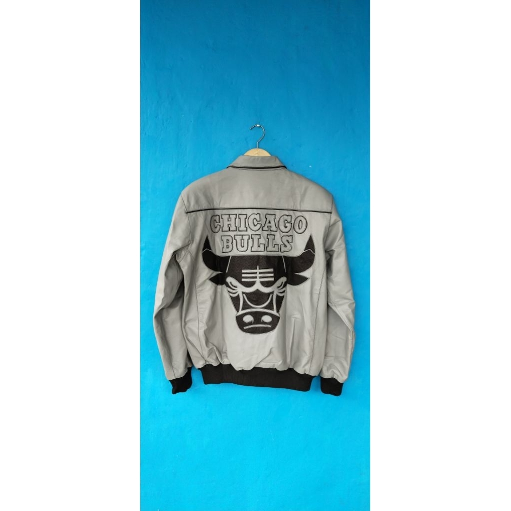 CHICAGO BULLS JEFF HAMILTON Leather Jacket
