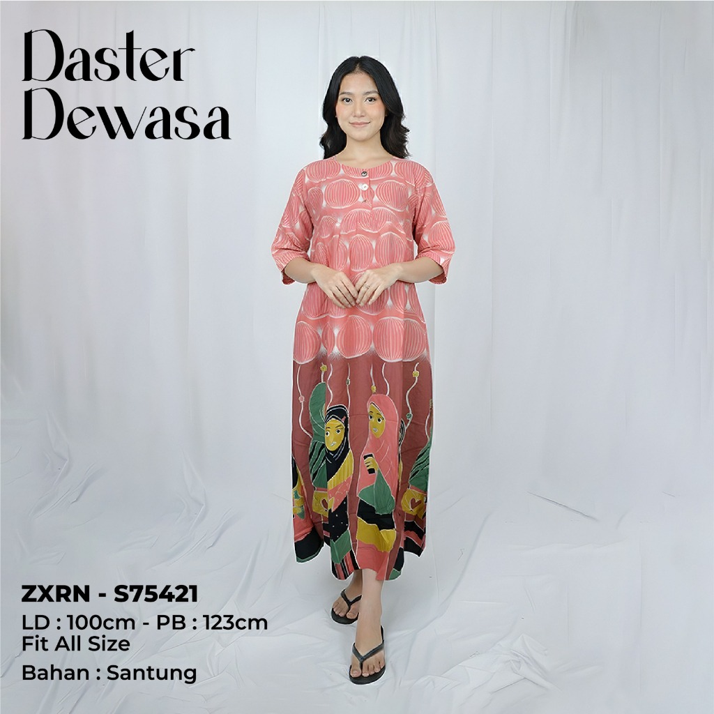DASTER BATIK WANITA DASTER SANTUNG KEKINIAN DASTER BATIK RIA BATIK SOLO