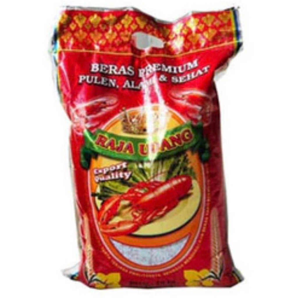 Beras Raja udang-Beras raja udang 10 kg-Beras Premium-Pulen-Enak-Sembako murah-Beras