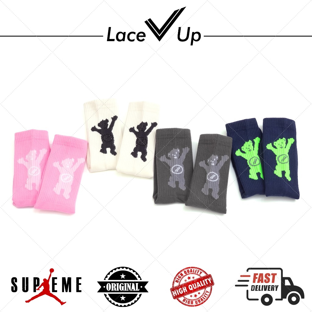 Kaos Kaki We11done Teddy Bear Socks | Welldone Tube Socks