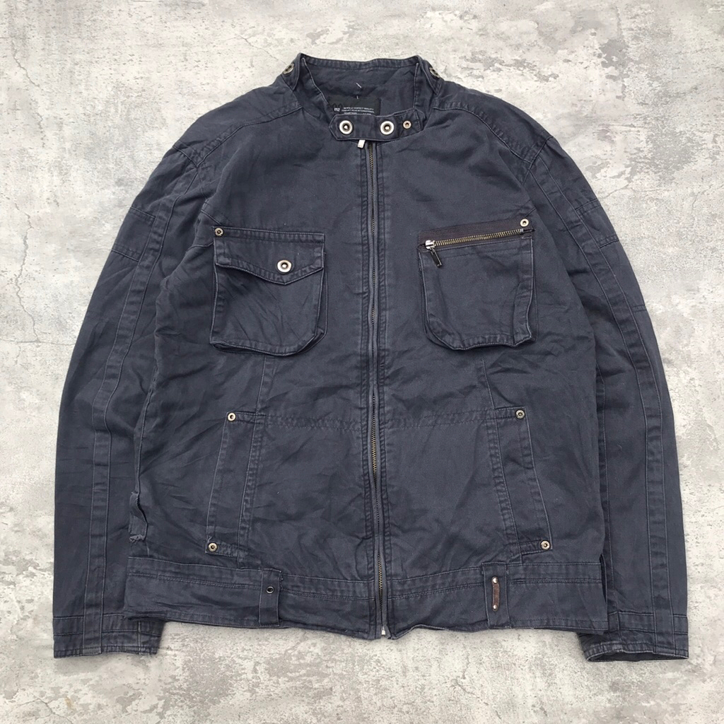 work jaket detroit by marzo duck canvas boxy double pocket uniqlo vintage streetwear y2k second
