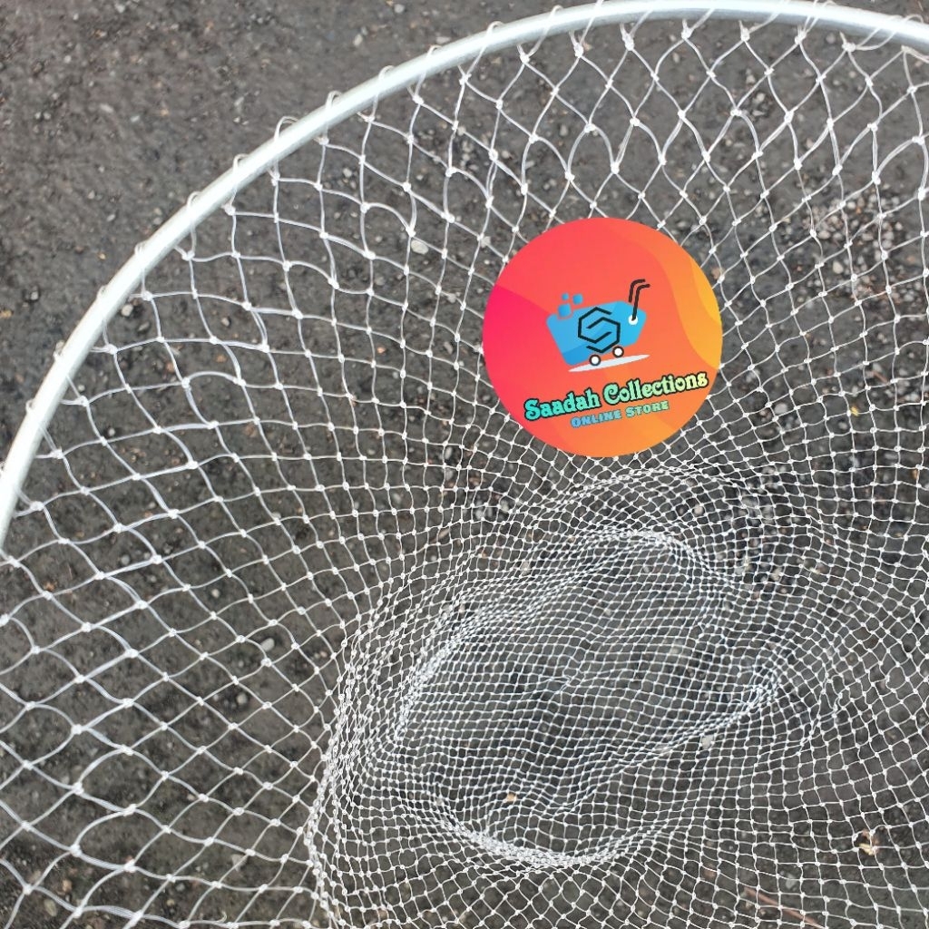 serok ikan bahan senar jaring seser ikan +ring besi galvanis