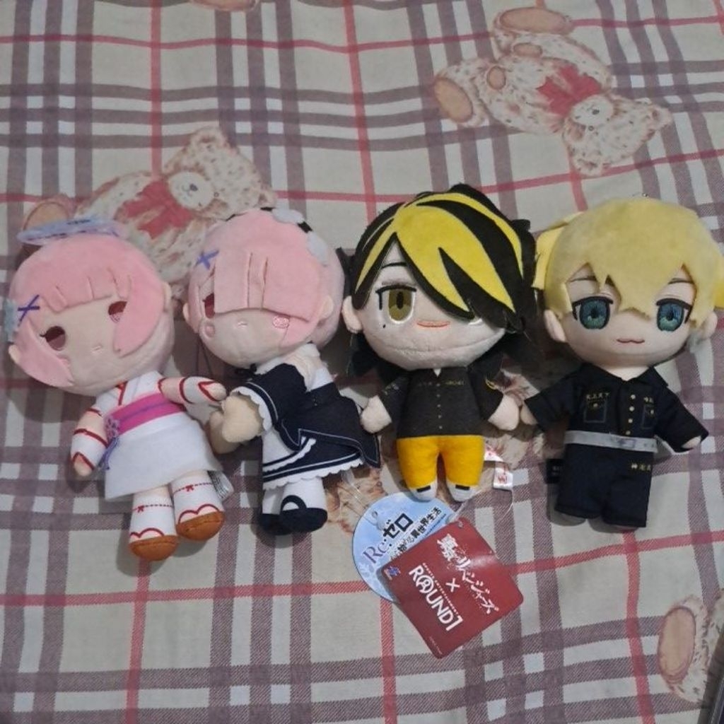 [ORI] Official Merch Anime Tokyo Revengers & Re:ZERO | Stuffed Toy Doll Plushie Keychain Bag Charm A