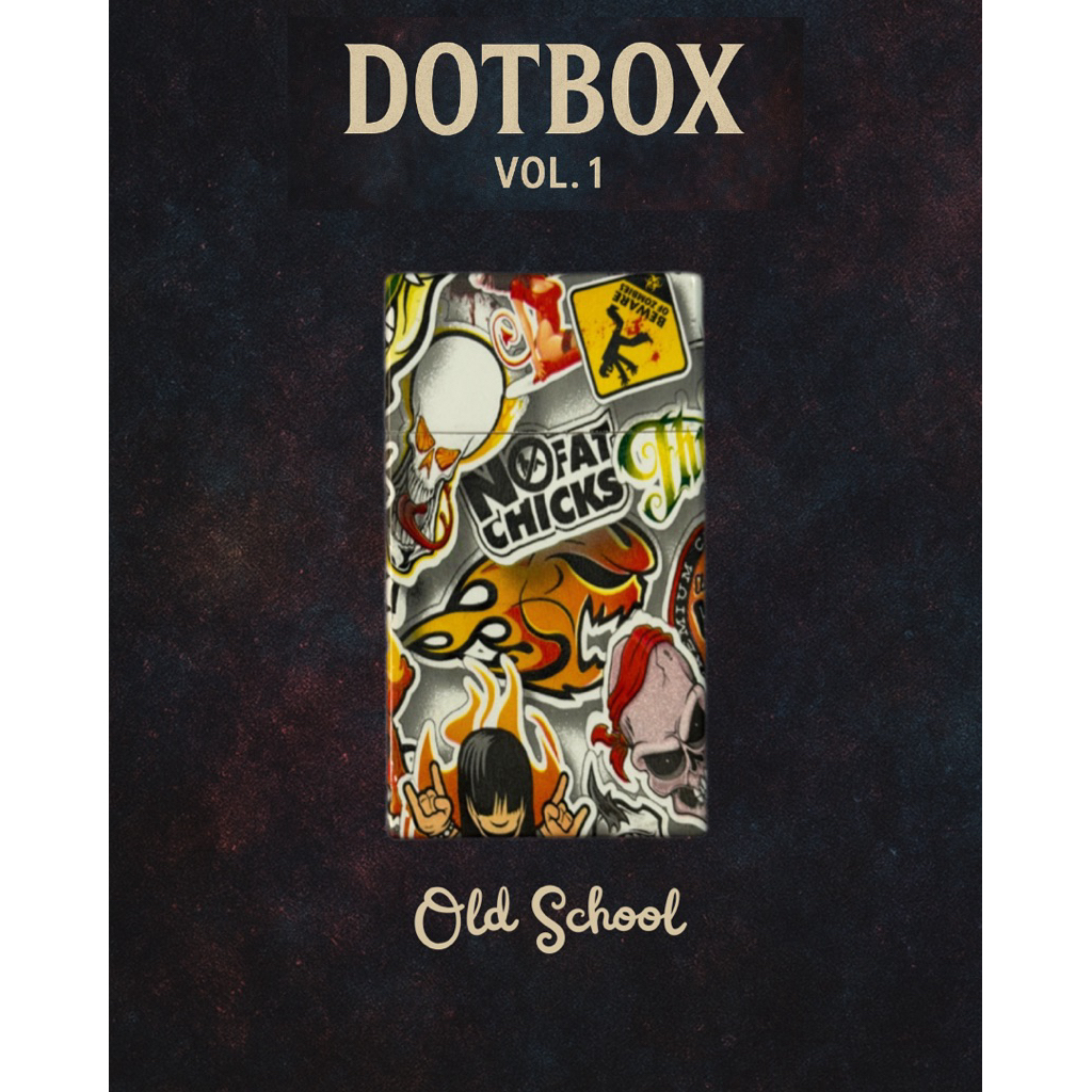 Dotbox Old School/kotak penyimpanan serbaguna/storage mini/kotak aksesoris/photo card box / kotak RK