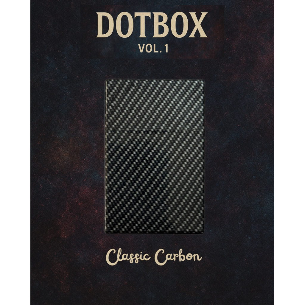 Dotbox Classic Carbon /kotak penyimpanan serbaguna/storage mini/kotak aksesoris/photo card box / kot
