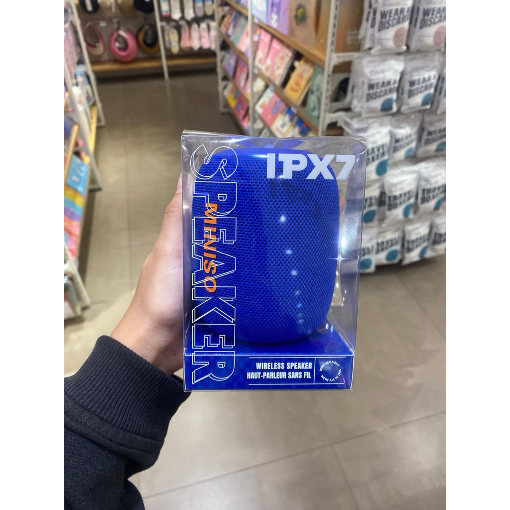 Miniso - IPX7 Fabric Wireless Speaker Model (Blue)