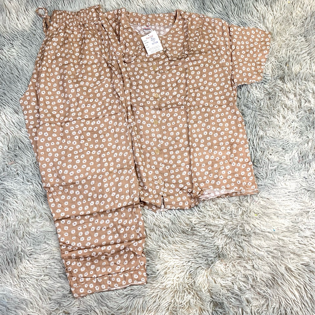 Tebobok - Stelan Dewasa Rayon Sielie Cp Lengan 3/4 | Baju Tidur Sielie