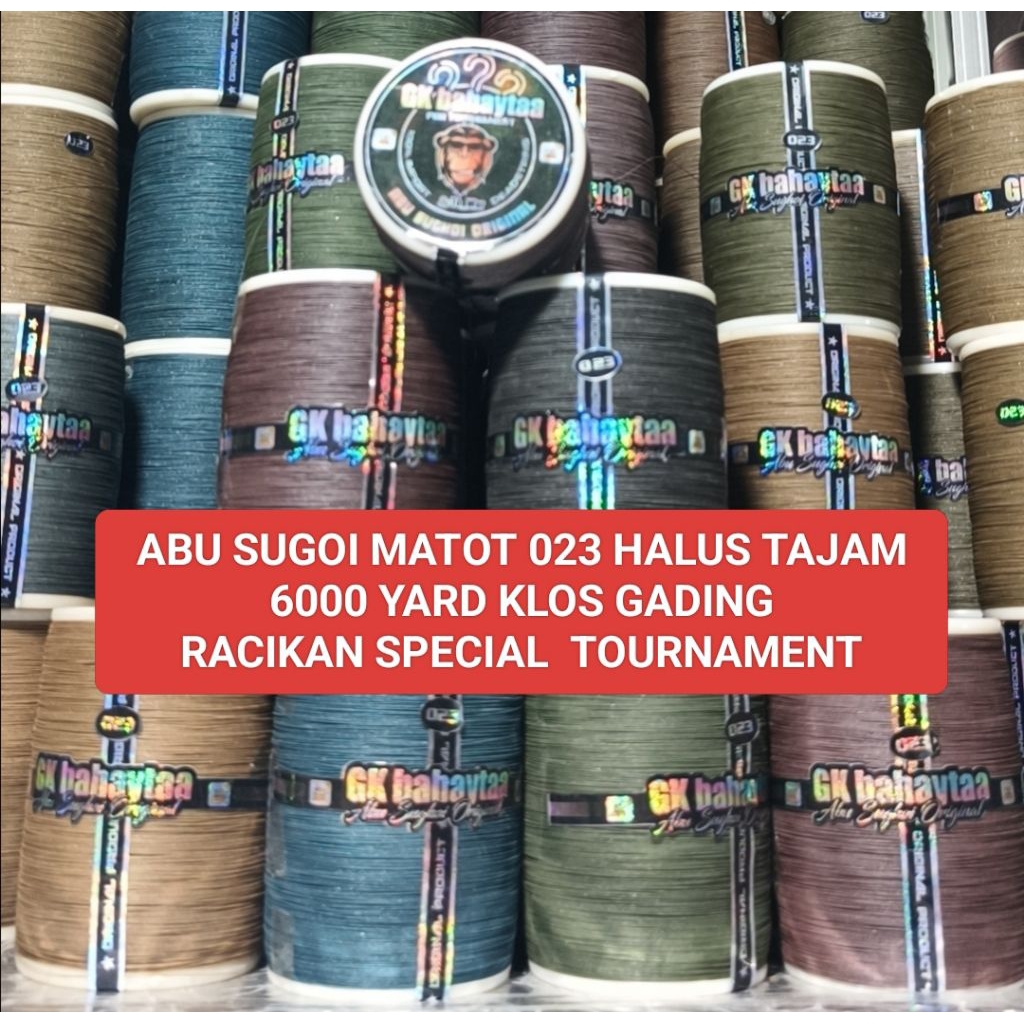 GELASAN MATOT ABU SUGOI 022 & 023  GAK BAHAYA 6000 YARD RACIKAN KASTA TERTINGGI KELAS TOURNAMENT FOR