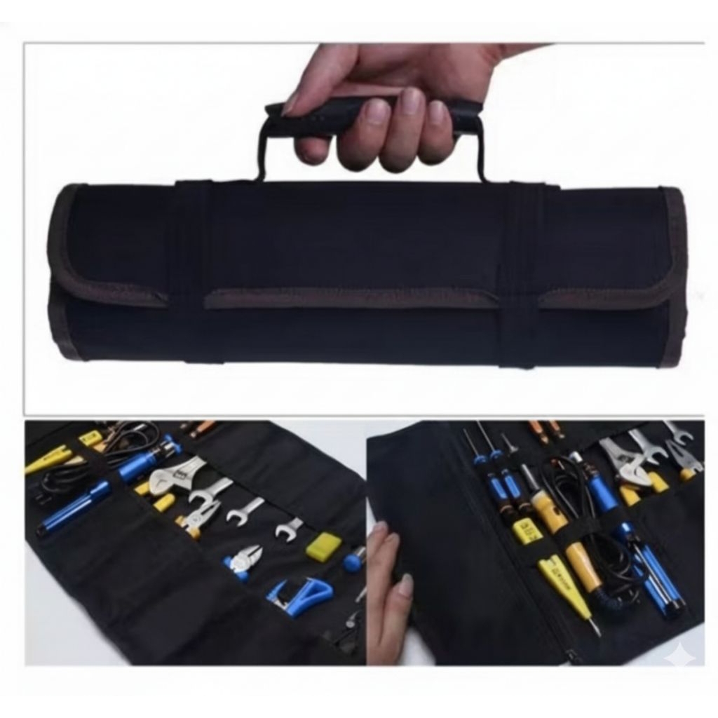 tool bag roll/ tas tukang listrik simpel dengan desain roll