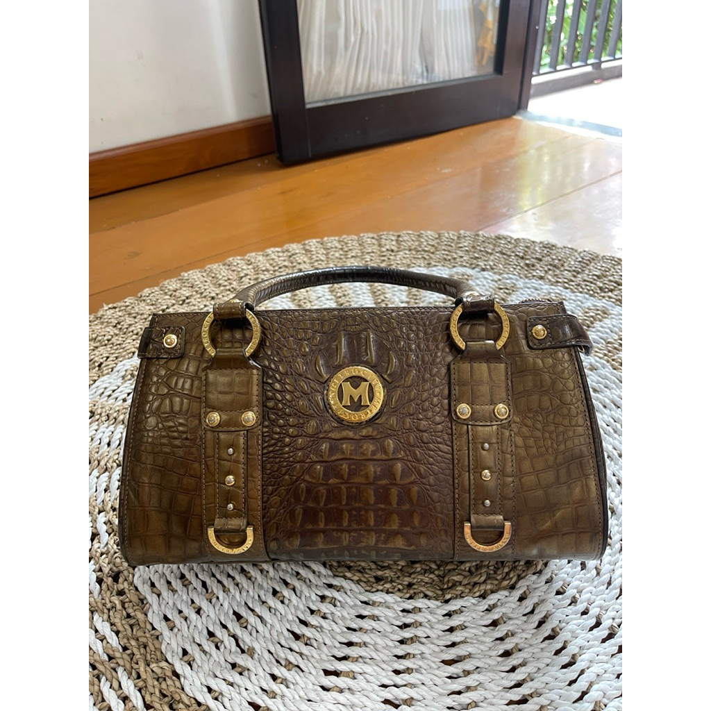 Hand bag Metro*city kulit buaya asli