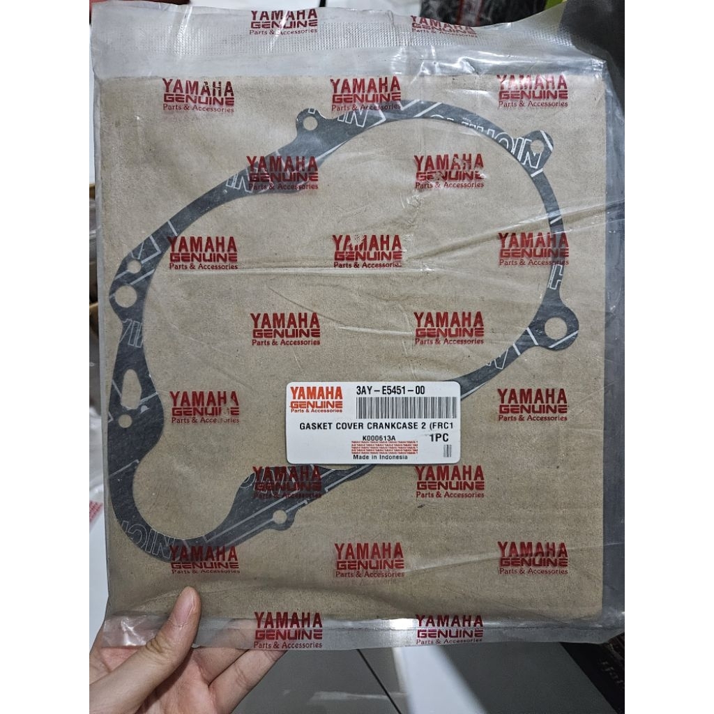 PAKING BAK BLOK KOPLING MESIN MOTOR F1ZR F1 ALFA 3AY E5451 00 YAMAHA ASLI