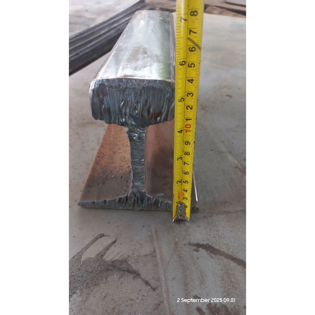 Landasan tempa baja lebar 6,5 panjang 25 cm