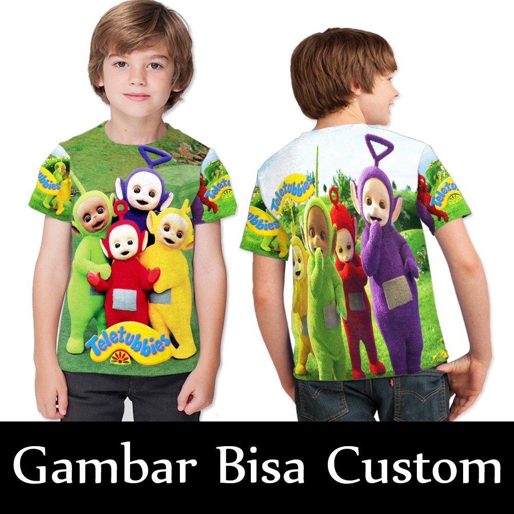 Baju Anak Teletubbies Anak 3D Nyaman Adem/Kaos Anak Teletubbies