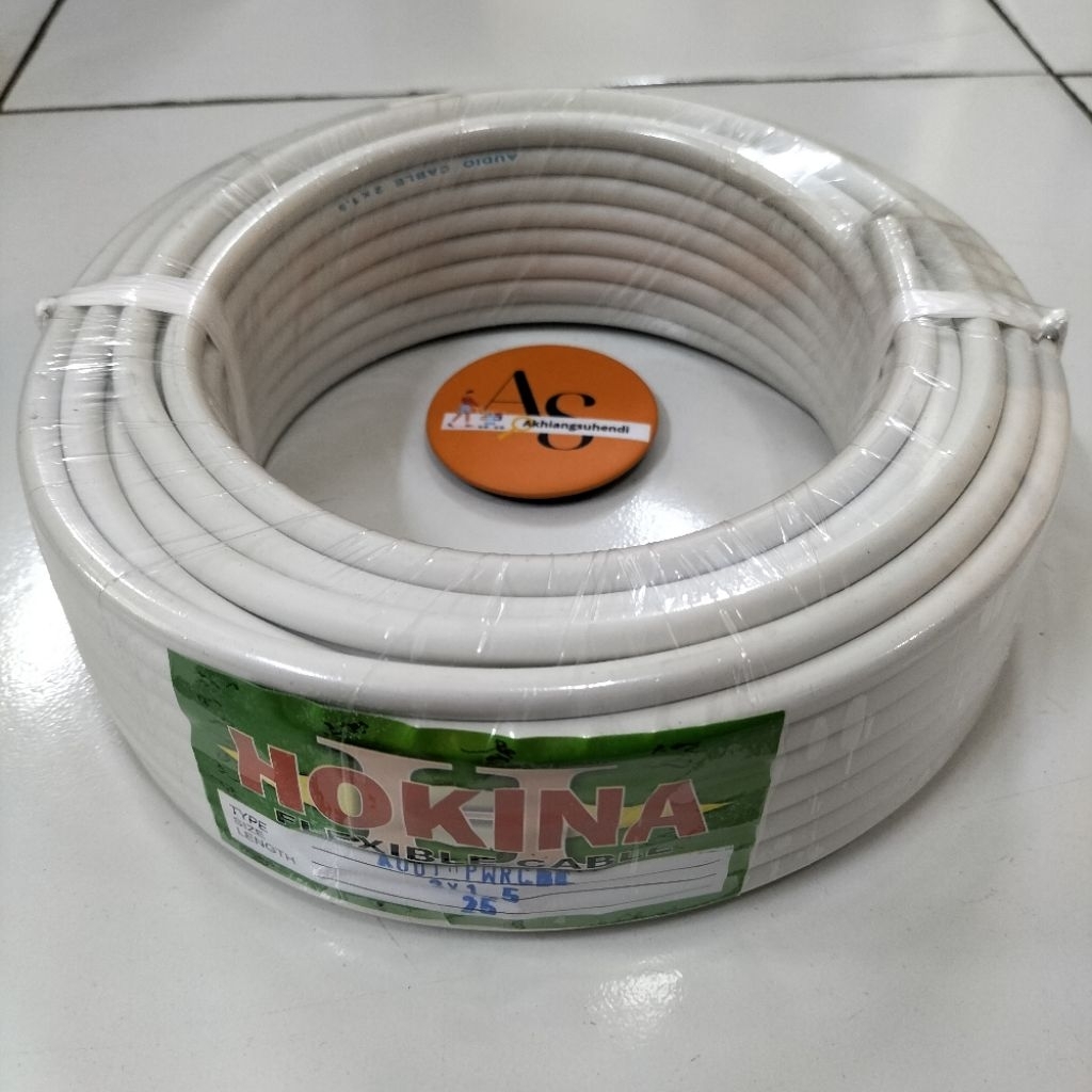 KABEL Kawat kecil 2 X 1.5 25M / FLEXIBLE CABLE / KABEL ISI 2 / 2X1.5 / KABEL KAWAT