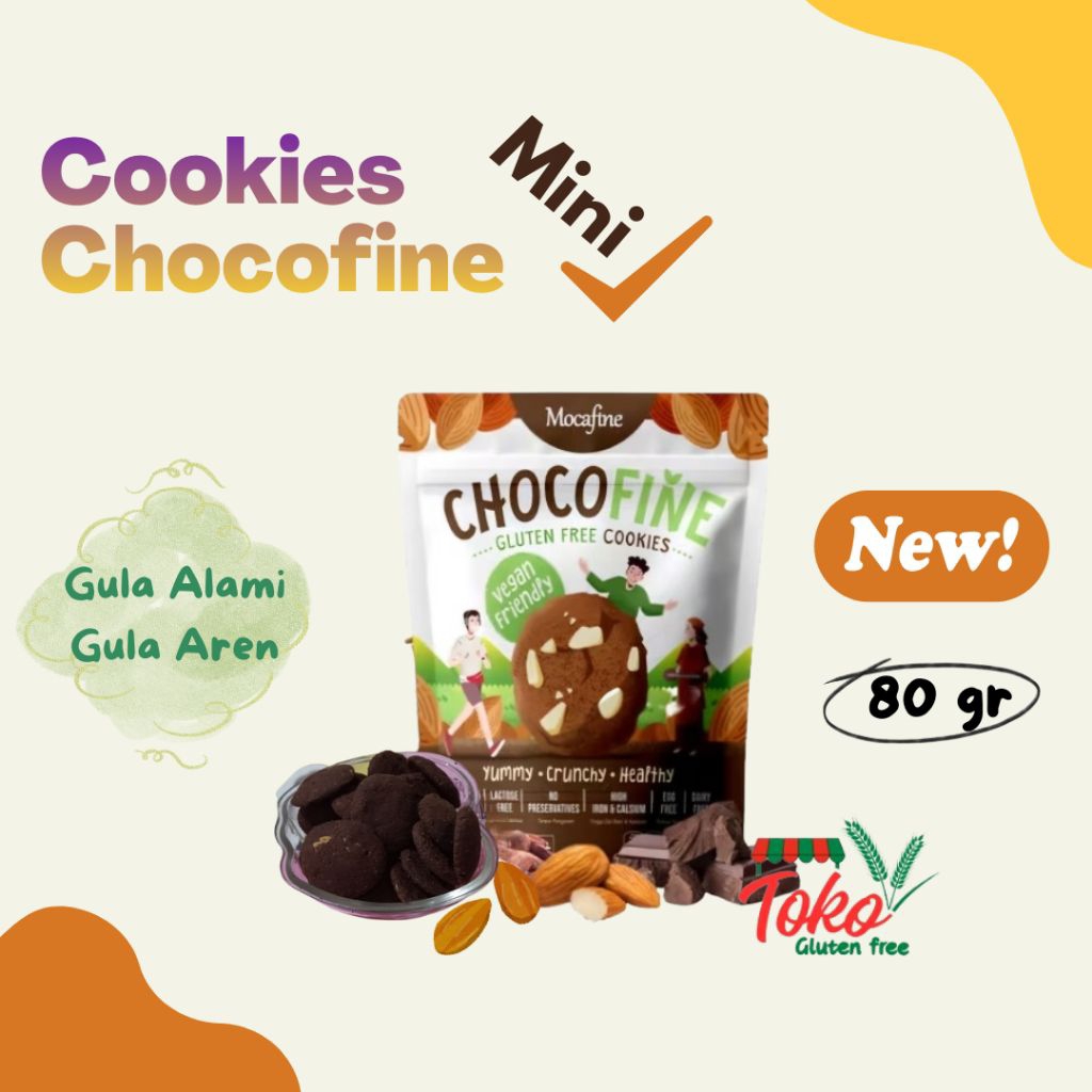 cookies gluten free chocofine cookies bebas gluten mocafine