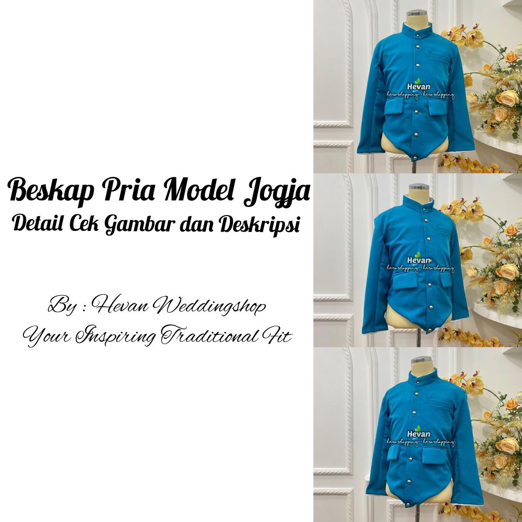 Beskap Jogja Bahan Tesa | Warna Lengkap