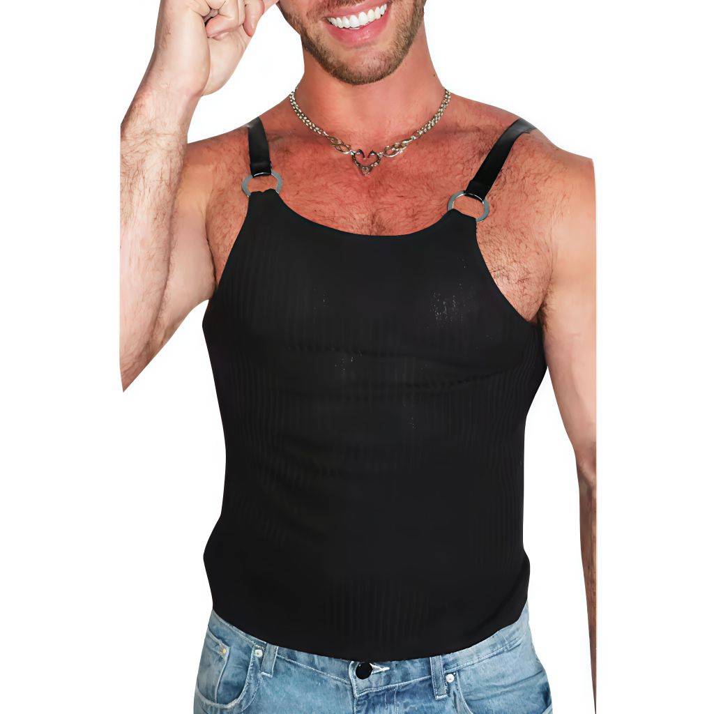 Singlet Jaring Pria Tali elastis+ Ring