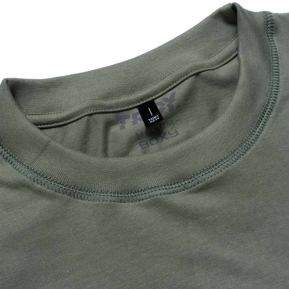 Troy Company Boxy Pocket Oversize Tshirt Sage Green Basic - Kaos Boxy Pocket Oversize Polos Hijau Sage BKD 2613