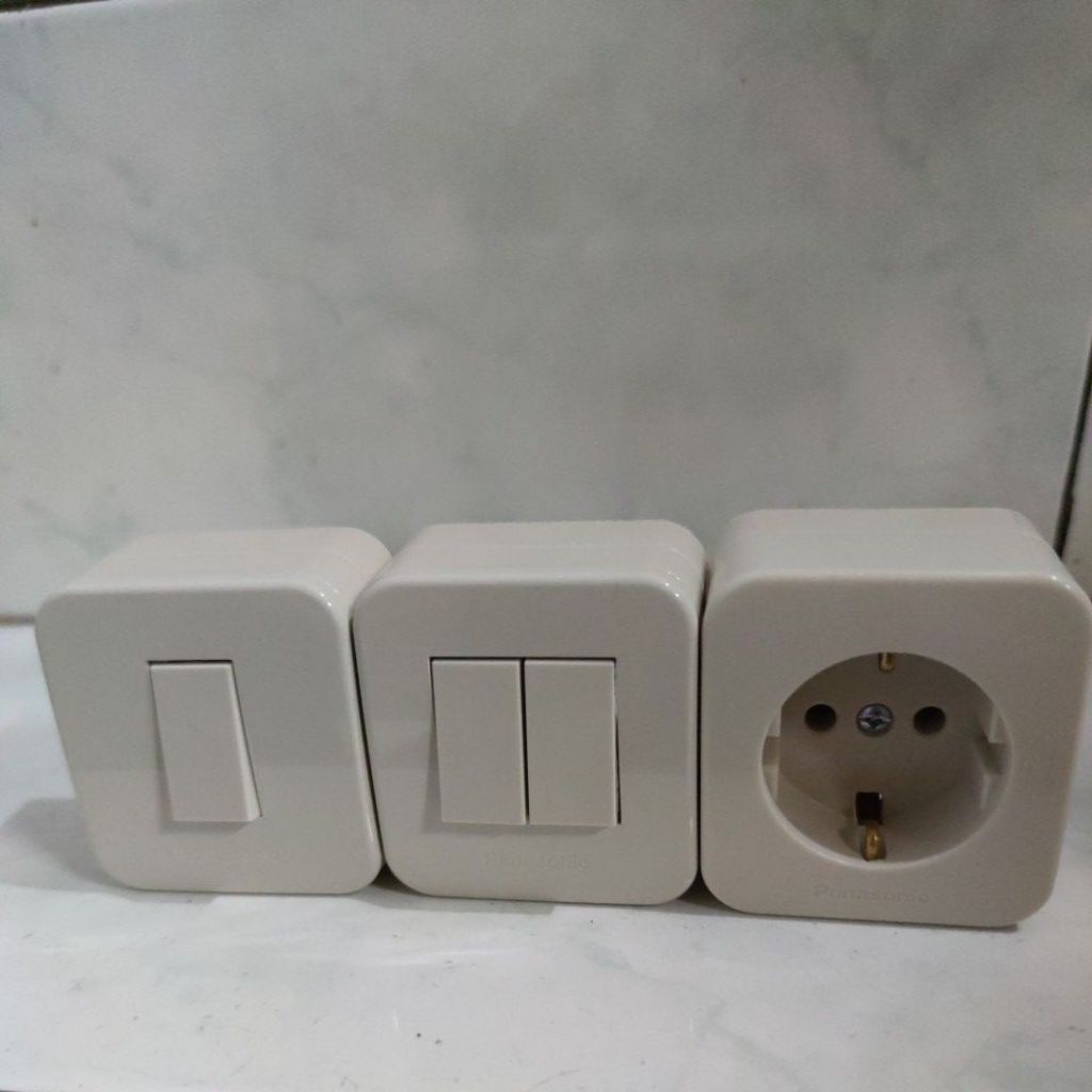 OB Saklar Engkel /Seri / Stop kontak Panasonik Petak Tahu Timbul  Outbow WSJ 3001 WSJ 3900 WKJ 1131