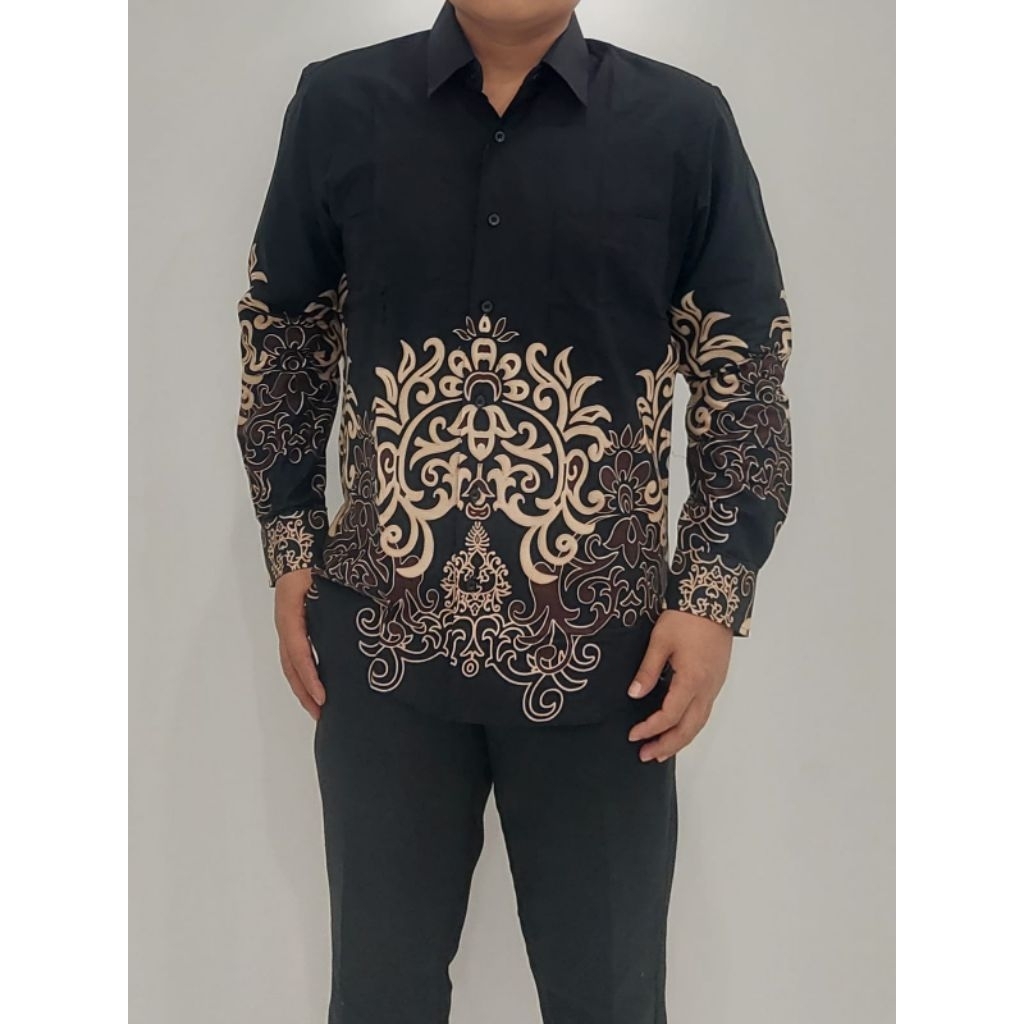 FIRENZE size M- XL KEMEJA PANJANG BATIK PRIA / KEMEJA BATIK COWOK / KEMEJA BATIK INDONESIA /  KEMEJA