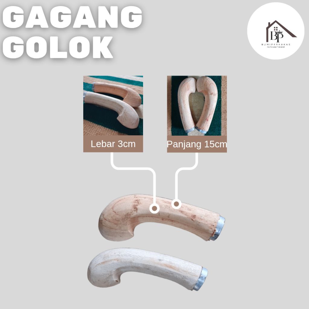 Gagang Golok Kayu Jati Premium: Ergonomis, Kuat, dan Nyaman Untuk Semua Jenis Bilah