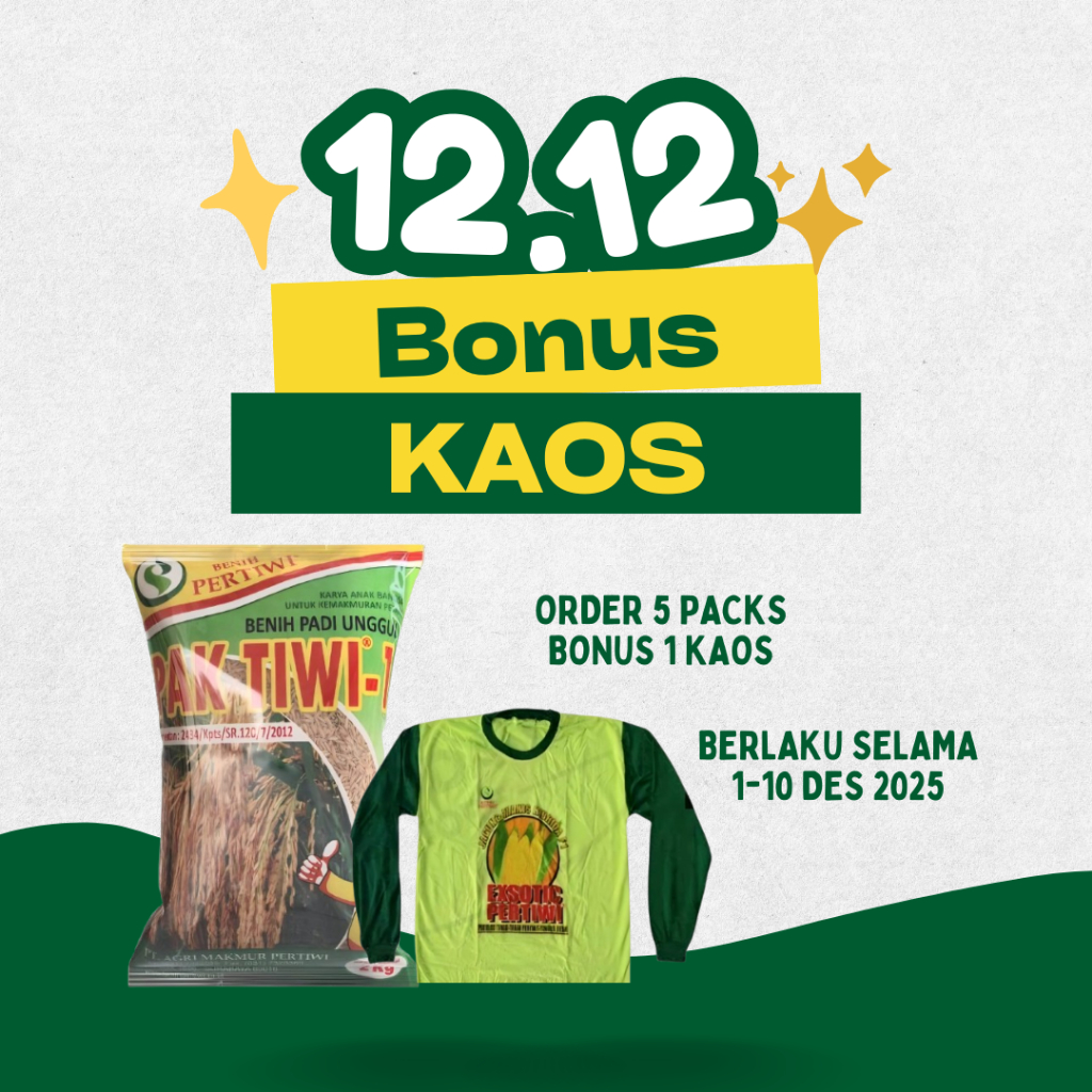 Benih Pertiwi - Benih Padi Pak Tiwi 1 (5 Kg)