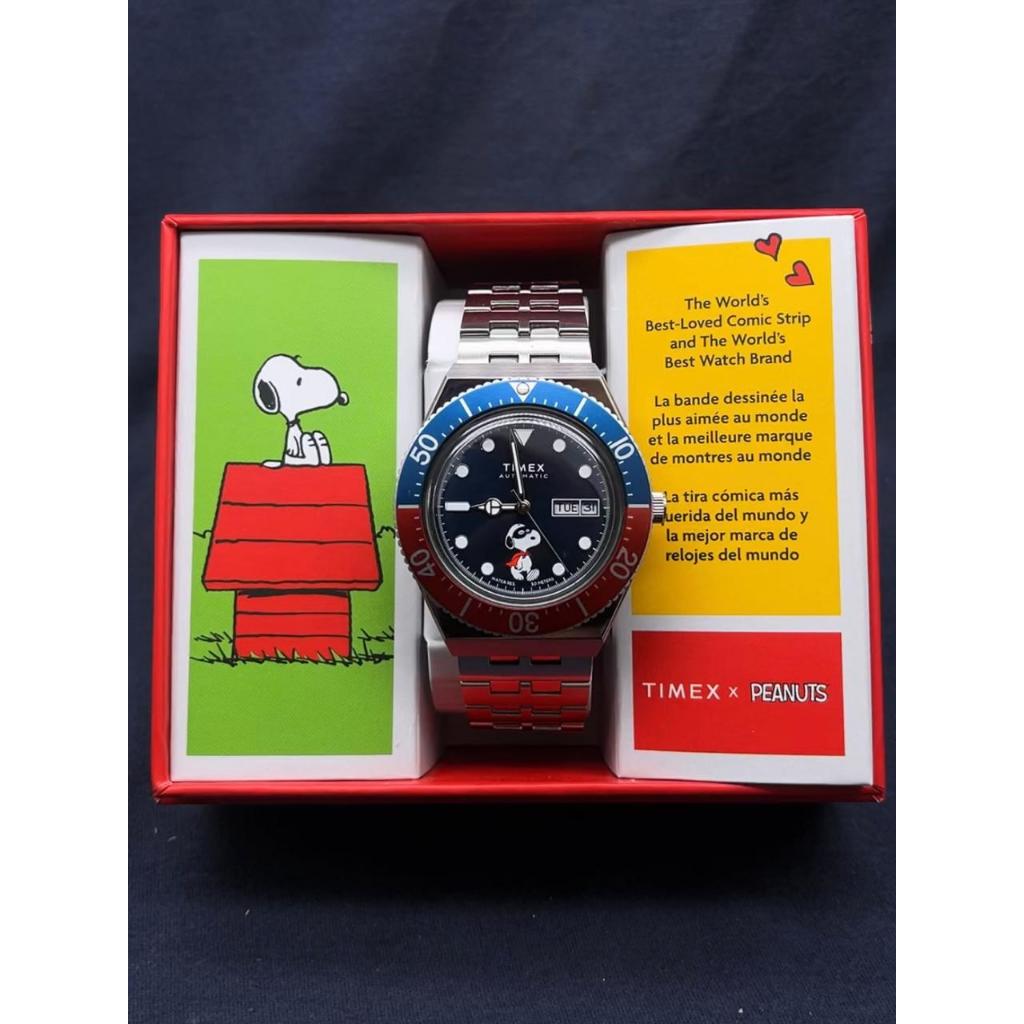 Timex M79 X Peanuts TW2W47500 Automatic Blue Dial Stainless Steel Strap