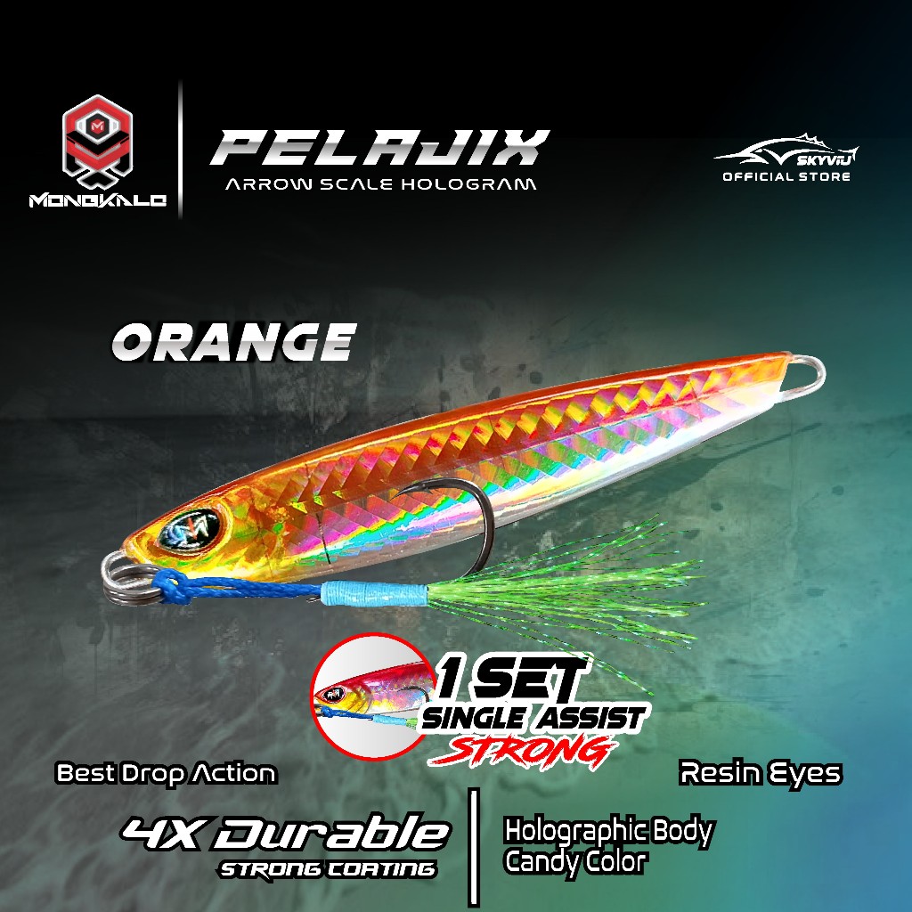 Mongkalo Pelajix Panah noGID noMotif Candy 20 Orange