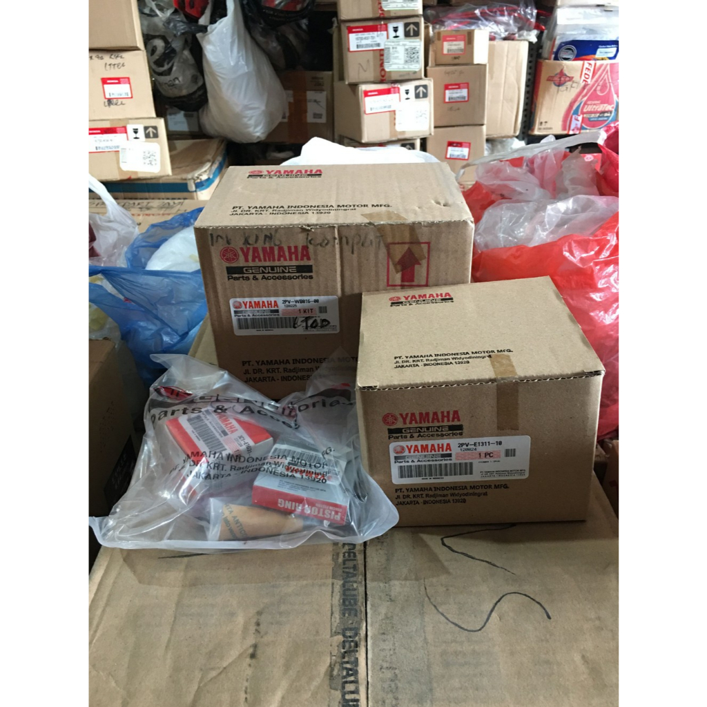 CYLINDER KIT / PISTON KIT / BLOK SEHER SET KOMPLIT / PAKET BORING MOTOR YAMAHA YGP 2PV-WB016-00 JUPI