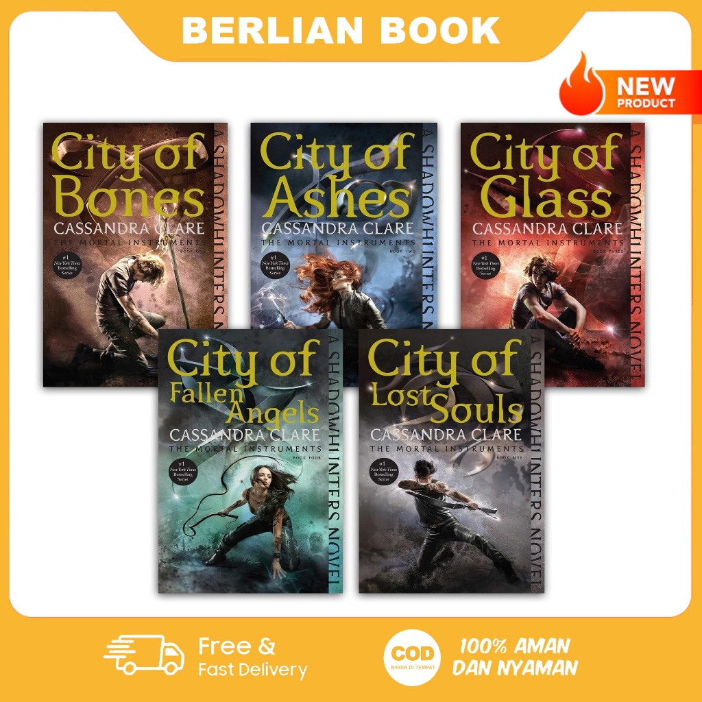 City of Bones | City of Ashes | City of Glass | City of Fallen Angels | City of Lost Souls | City of