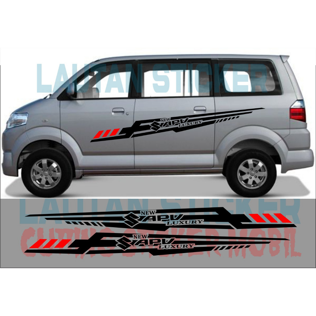 promo stiker mobil suzuki apv cutting stiker terbaru keren apv arena sgx lukury
