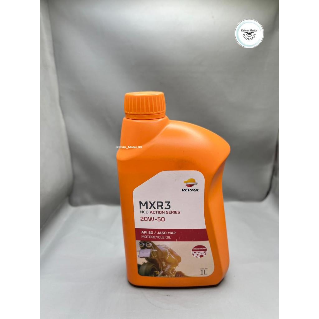OLI MESIN REPSOL MXR3 20W-50 API SG / JASO MA2 1 Liter