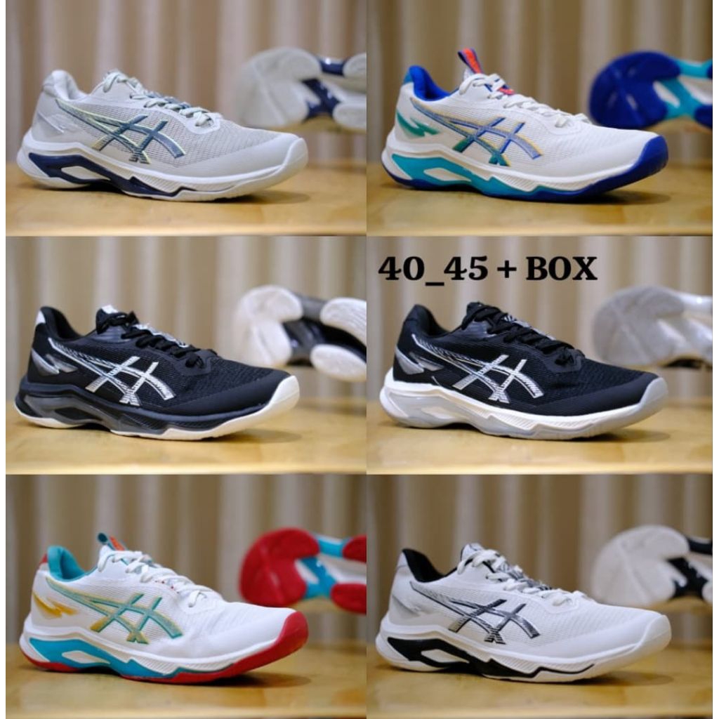 Cod Sepatu Voli Wanita / Sepatu Olahraga / Sepatu Voli / Asics Netburner ff4 Low / Sepatu Olahraga V