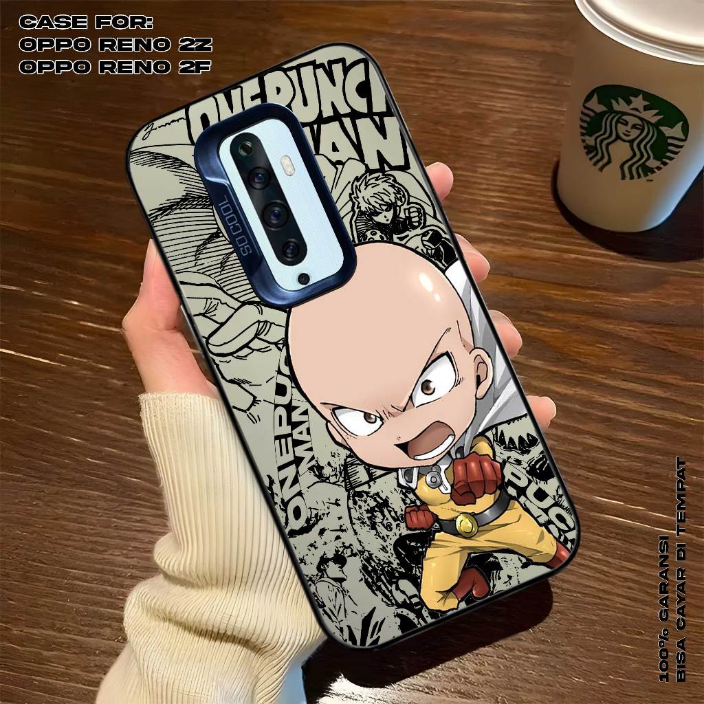 Case OPPO RENO 2Z - RENO 2F - Casing Tecno Premium Matte Hard Casing - Case IMD - Case Hologram Moti