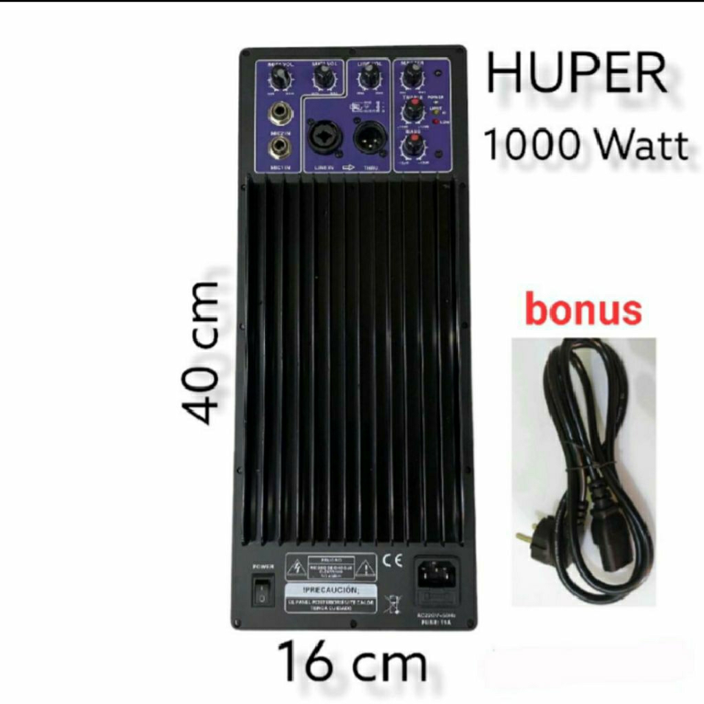 Power kit aktif/mesin aktif model HUPER bisa buat 2/3 way huper ungu amplifier