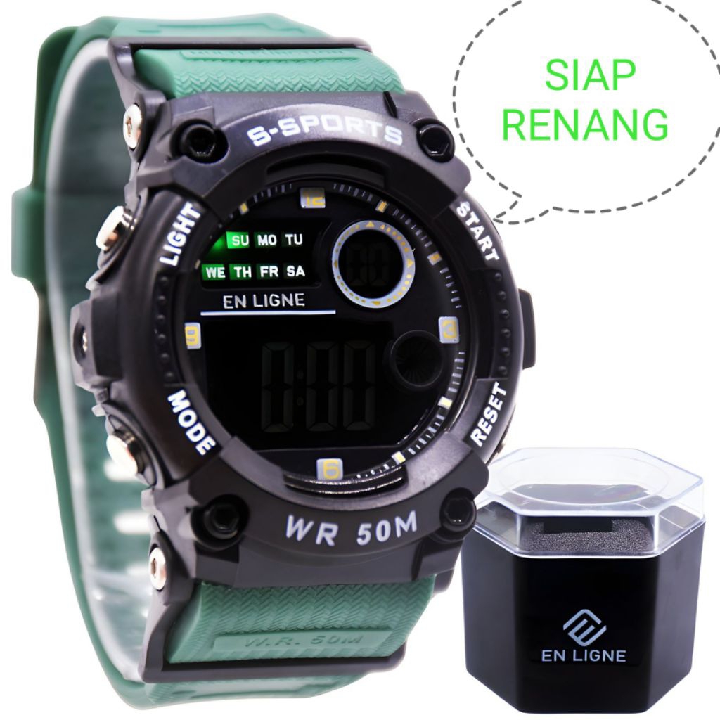 JAM TANGAN ANTI AIR / Jam Tangan  Pria Digital Terbaru / Jam Tangan Cowok Keren Sport Elegan