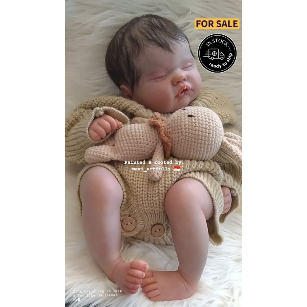 Boneka Reborn Baby Doll Handmade Kit Quinbee (foto asli bukan nyomot dari yg lain )