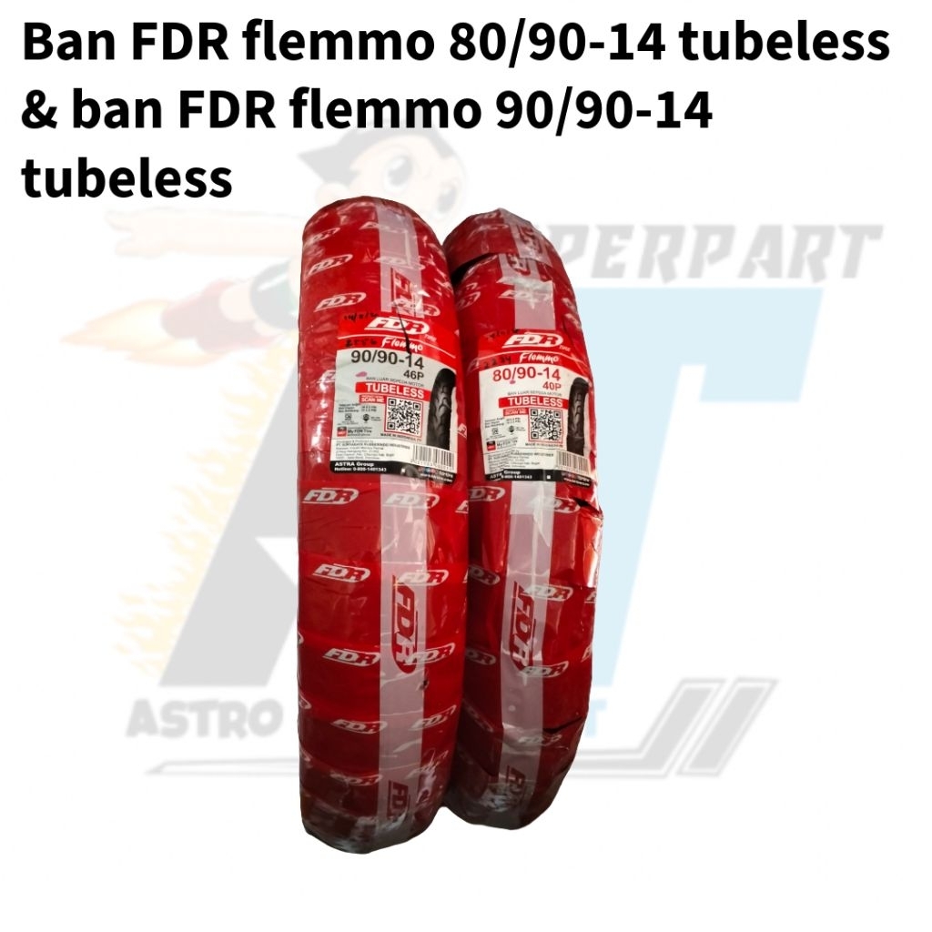 BAN FDR FLEMMO 90/90-14& 80/90-14 TUBELESS