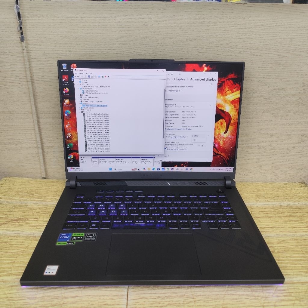 Laptop Second Asus Rog Strix 16 G614ju Core i7-13650hx Ram 16gb Ssd 512gb Rtx 4050