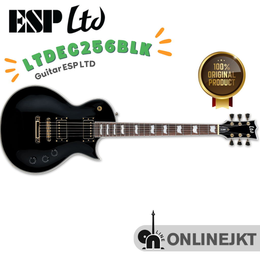 ELECTRIC GITAR ESP LTD EC-256BLK - BLACK - ECLIPSE  256