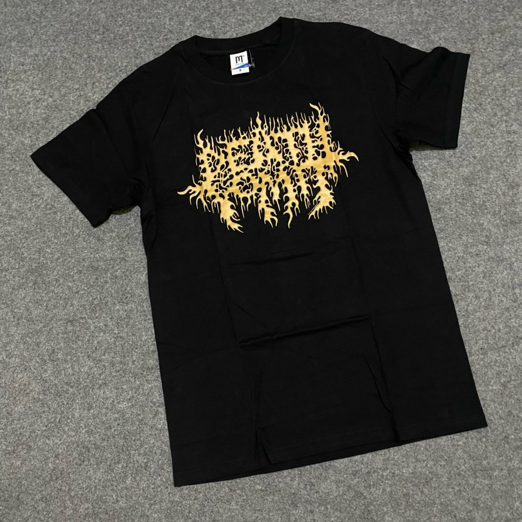 Death Vomit Original Kaos Band Katun Hitam