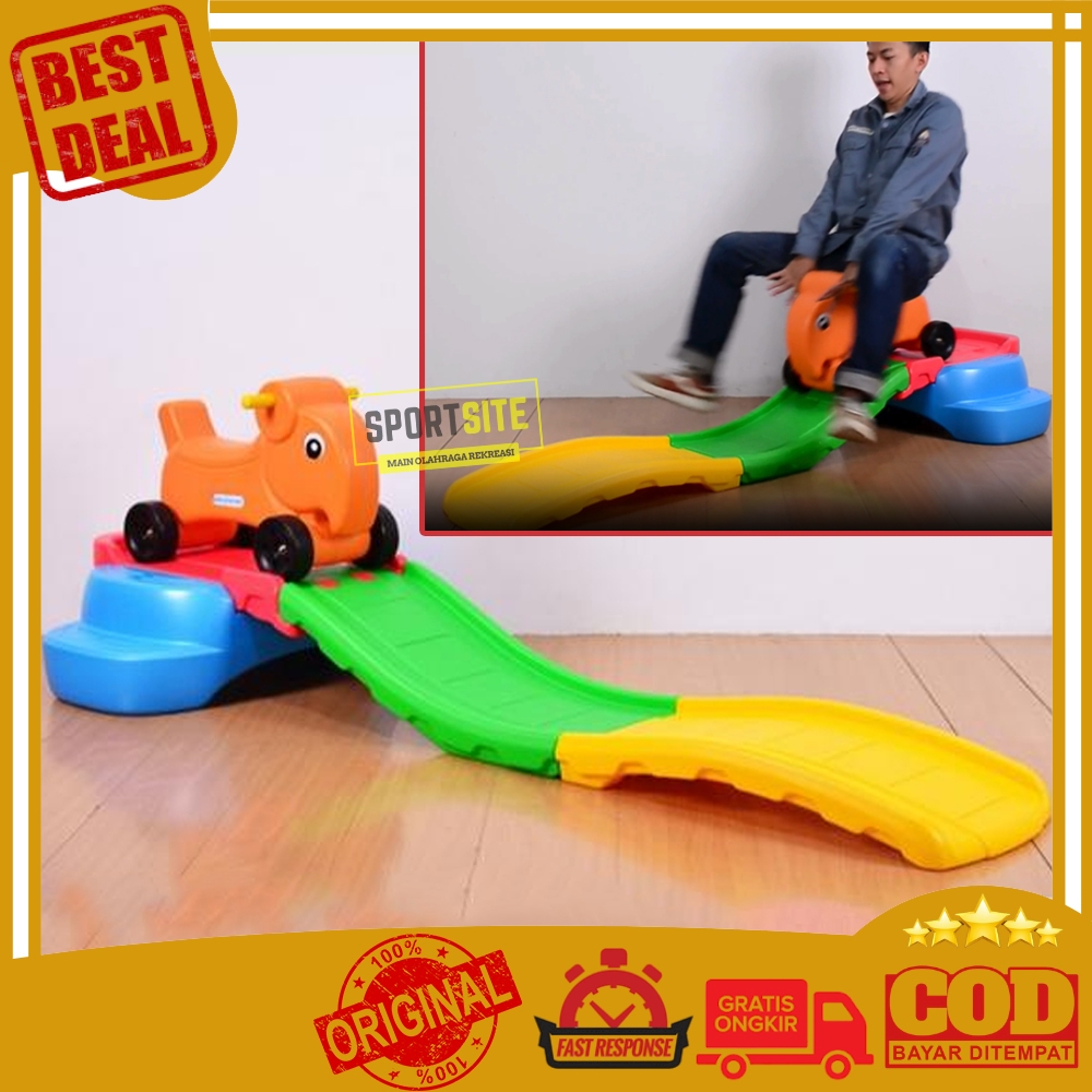 Labeille 2 in 1 Roller Coaster Slide KC 537 Perosotan Kereta Luncur Playground Bermain Mainan Anak 2